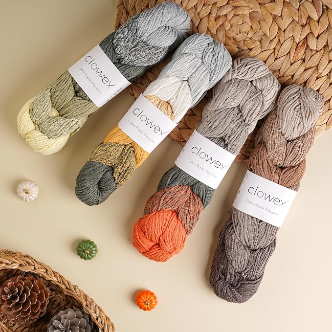 7 Colored Gradient Braided Cotton Macrame Cord, 3mm x 218 yds Variegated Artisan Macrame Yarn, Rainbow Craft Cord, Multicolor Macrame Rope for Crocheting and Knitting - Image 3