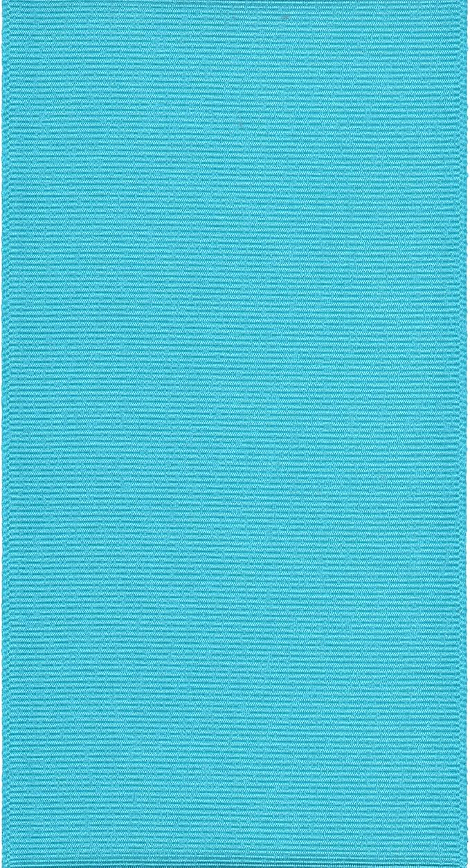 BERWICK Offray 3" Grosgrain Ribbon, Turquoise Blue, 50 Yards - Image 3