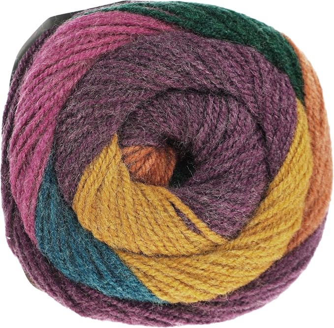 Plymouth Yarn Hot Cakes Jewel Mix 9 Knitting Yarn | 3 Skeins, Same Dye Lot, with Project Bag, Worsted Weight #4, 75% Acrylic/25% Wool Blend, Ideal for Crochet - Image 2