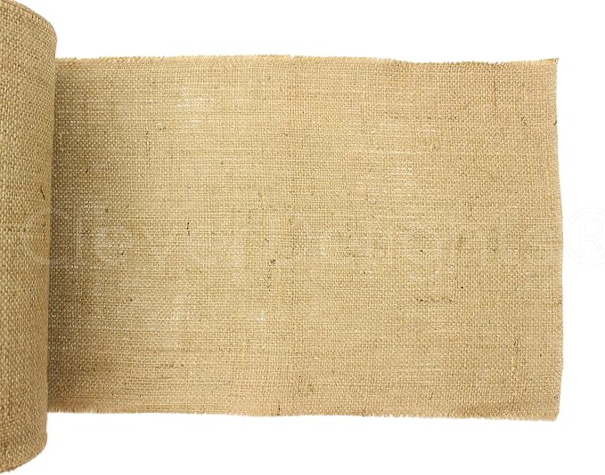CleverDelights 12" Jute Burlap - Industrial Grade - 50 Yard Roll - Tight-Weave Jute Burlap Fabric - 12 Inch - Image 2