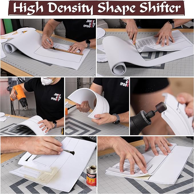 The Foamory 2-Pack White EVA Foam Sheet - 6mm Thick 35x59 inch Craft Foam | Premium High-density 85kg/m³ Shape Retention Foam. Easy Heat Shape and Sand DIY Armor, Comic-con, Anime and Halloween Costume - Image 5