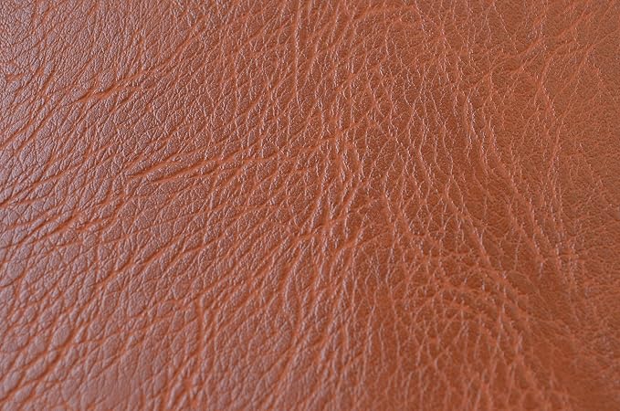 Wento Thick Faux Leather Fabric Soft Skin Grain PU Leather for Furniture Cover Reupholster Sofa Chairs Cushions Vinyl Upholstery (1 Yard, Cinnamon Brown) - Image 5