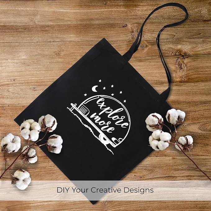 Urban Villa Cotton Tote Bags 28x36 (Set of 24) Black - Image 4