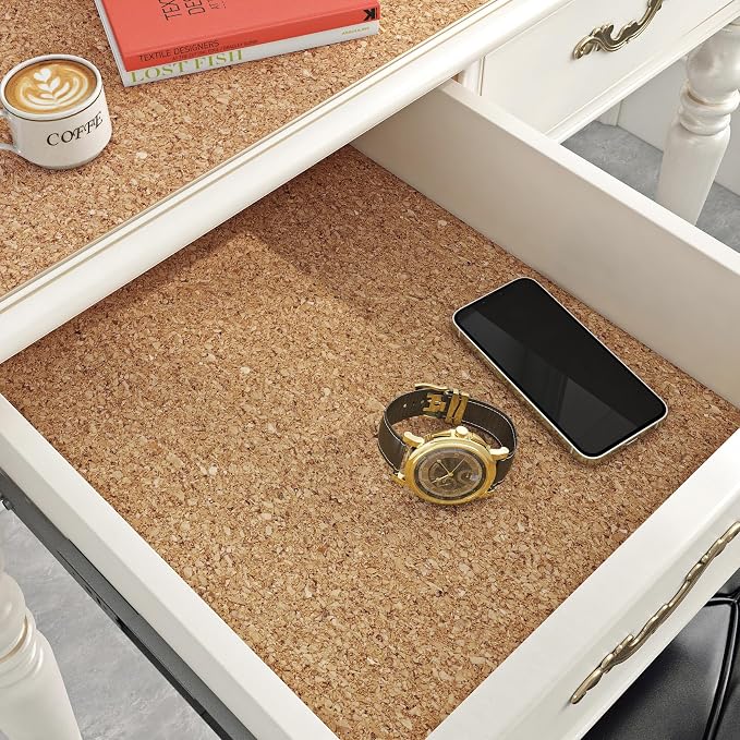 ReWallpaper Large Cork Board Roll 1.5mm Thick Self Adhesive Cork Boards for Wall Natural Corkboard Roll Peel and Stick Backing for Bulletin Board Decorations DIY Classroom Home Kitchen 17.3in x 16.5ft - Image 3