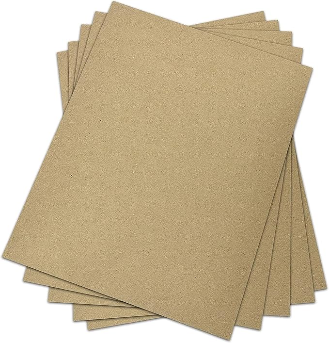 Reskid Chipboard Sheets 12" x 18" - 30 Point (0.03 inch) Thick | 100 Sheets | Sturdy Chip Board for Crafts, DIY Projects, Scrapbooking by Unknown