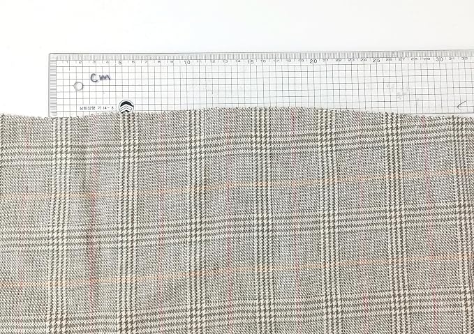 100% Linen Fabric, Délavé Vintage Yarn Dyed, Medium-Heavy Weight – 52" Wide Pre-Washed Soft for Apparel, Crafts & Home Decor | The Linen Lab (Khaki Green Glen Plaid, 3 Yard pre Cut) - Image 9