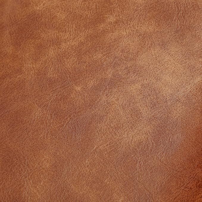 Premium Faux Leather Upholstery Fabric 1.2mm Thickness，Waterproof Upholstery Leather Distressed Bark Fabric(Light Brown,Pre-Cut 18"x54") - Image 2