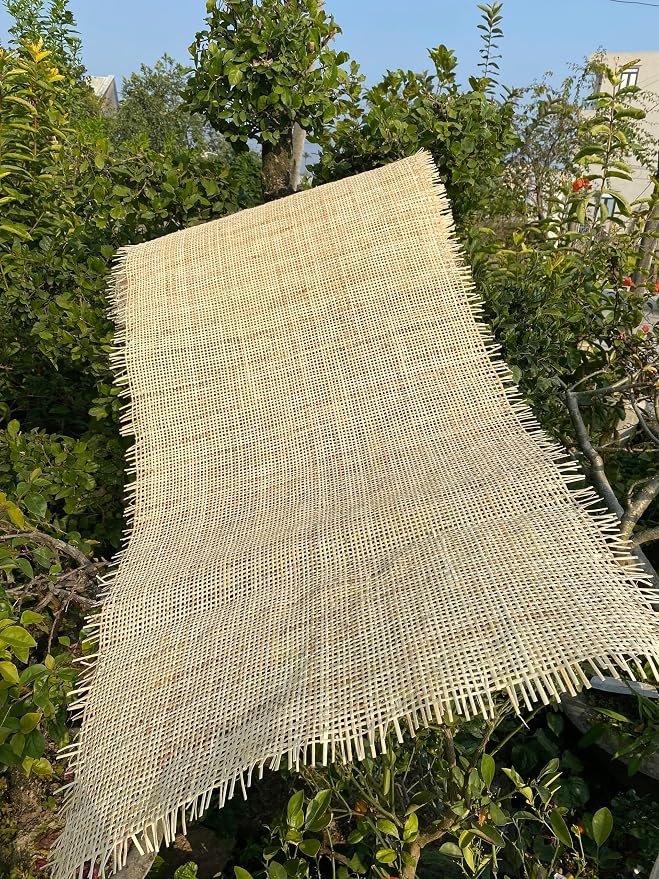 32"(2.7Feet) Width x 9.9 Feet Length Natural Cane Webbing Large Size Rattan Roll, Caning Material, Cane Webbing roll, Rattan Material Fabric Sheet from Origin Asia for Furniture Chair Dresser Cabinet - Image 8