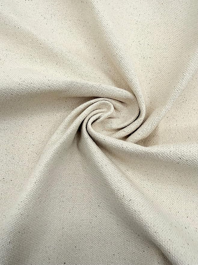 EOVEA | Canvas Fabric by The Yard - Cotton Duck, Heavy Duty, Natural, 62'' Wide & Breathable Material Bags, Crafts, Projects,Covers,Placemats(12oz Natural, 4 Yard) by EOVEA