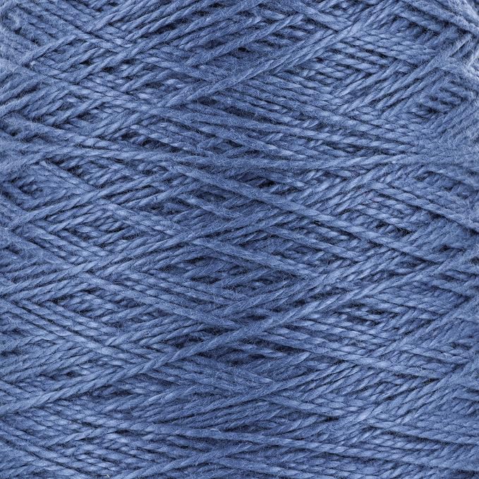Valley Yarns Valley Cotton 3/2 Weaving Yarn - 100% Cotton - 16.01oz (454g), 1260yds (1152m) - Wedgewood Blue Color - for Weavers & Machine Knitters - Woven Blankets, Towels, Mats - Machine Washable by Valley+Yarns