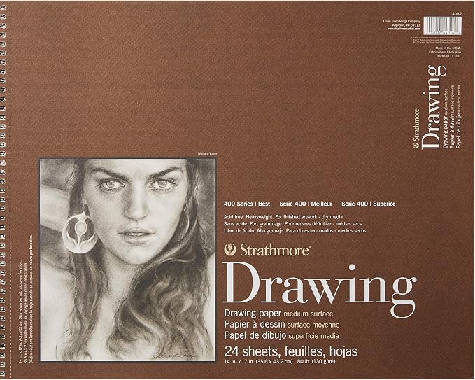 Strathmore (400-7 400 Series Drawing Pad, 14"x17", Ivory/Cream by StrathmorePaper