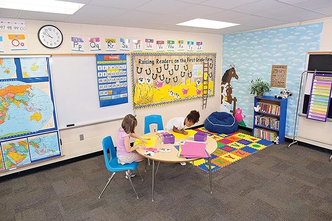Fadeless Bulletin Board Paper, Fade-Resistant Paper for Classroom Decor | 47.25” x 12’, Chalkboard, 1 Roll - Image 3