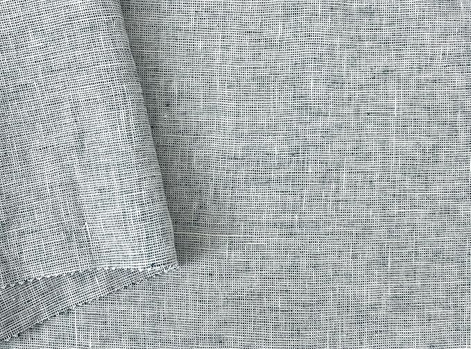 100% Linen Fabric, Délavé Vintage Yarn Dyed, Medium-Heavy Weight – 52" Wide Pre-Washed Soft for Apparel, Crafts & Home Decor | The Linen Lab (Green Dot, 3 Yard pre Cut) by TheLinenLab