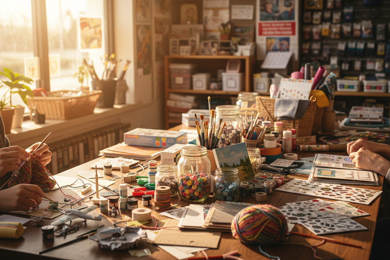 At HobbySphere, we’re passionate about turning everyday moments into opportunities for creativity and fun. Whether you’re a beginner exploring a new pastime or a seasoned hobbyist perfecting your craft, we offer a wide range of high-quality supplies to fuel your imagination. From arts and crafts to DIY projects, model building, and more, HobbySphere is your go-to destination for all things hobby-related. (make it real photo)