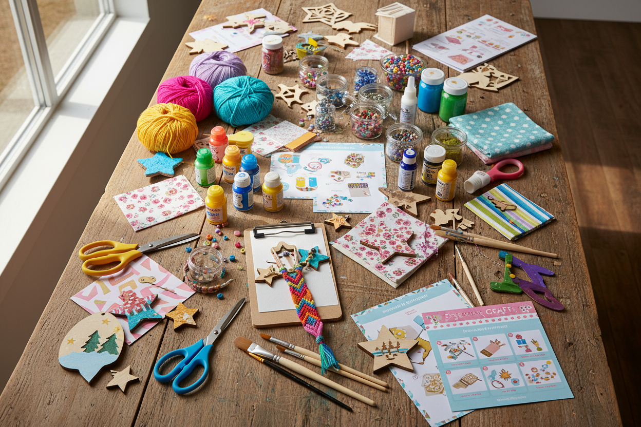 DIY & Creative Kits: Fun and engaging projects designed for all ages. (make it real photo)
